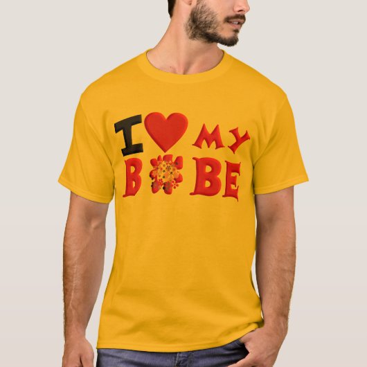 Liebe I mein Bobe T-Shirt (Vorderseite)