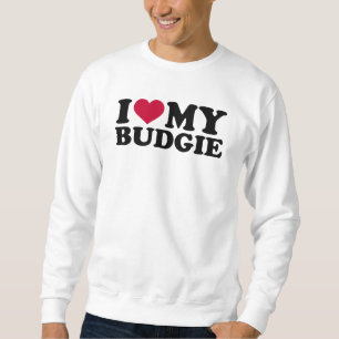Liebe I mein budgie Sweatshirt