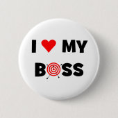 Liebe I mein Chef Button (Vorderseite)