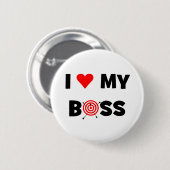 Liebe I mein Chef Button (Vorne & Hinten)
