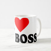 Liebe I mein Chef Kaffeetasse (VorderseiteRechts)