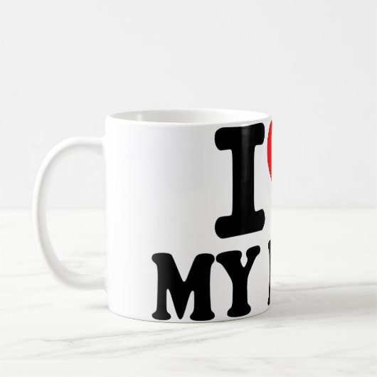 Liebe I mein Chef Kaffeetasse (Links)