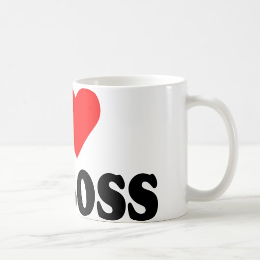 Liebe I mein Chef Kaffeetasse (Rechts)