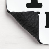 Liebe I mein Chef Mousepad (Ecke)