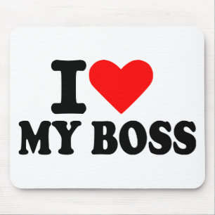 Liebe I mein Chef Mousepad
