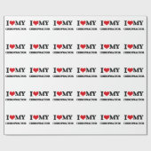 Liebe I mein Chiropraktor Geschenkpapier (Flach)