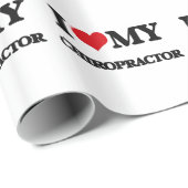 Liebe I mein Chiropraktor Geschenkpapier (Rolleneckpunkt)