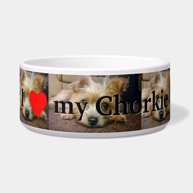 Liebe I mein Chorkie Napf (Vorderseite)