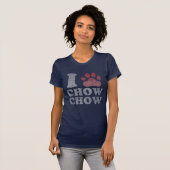 Liebe I mein Chow-Chow Chow-Chow T-Shirt (Vorne ganz)