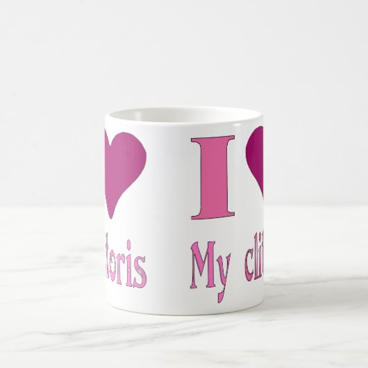 Liebe I mein Clitoris Kaffeetasse (Mittel)