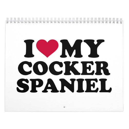 Liebe I mein Cockerspaniel Kalender (Titelbild)
