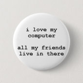 Liebe I mein Computer Button (Vorderseite)