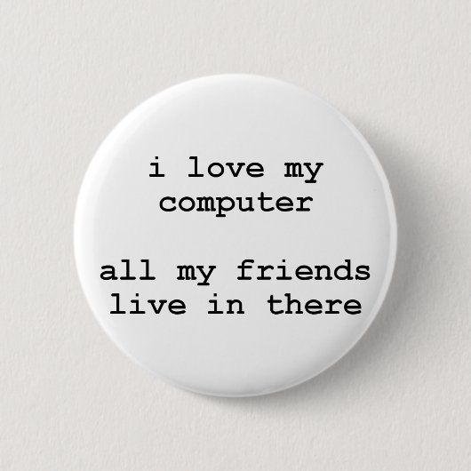 Liebe I mein Computer Button (Vorderseite)
