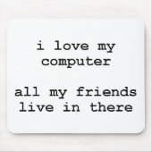 Liebe I mein Computer Mousepad (Vorne)