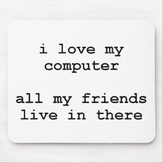 Liebe I mein Computer Mousepad