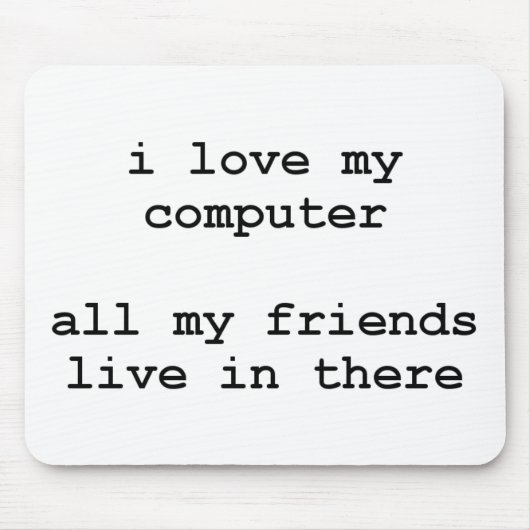 Liebe I mein Computer Mousepad (Vorne)