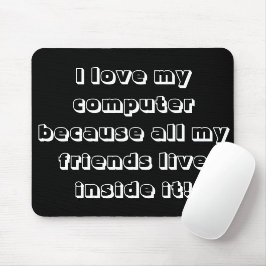 Liebe I mein Computer Mousepad (Mit Mouse)