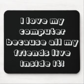 Liebe I mein Computer Mousepad (Vorne)