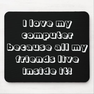 Liebe I mein Computer Mousepad