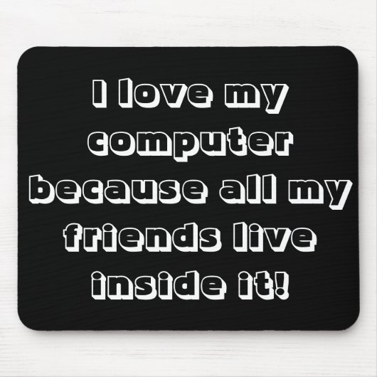 Liebe I mein Computer Mousepad (Vorne)