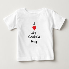 Liebe I mein Cousin-kundengerechtes Baby-Shirt Baby T-shirt
