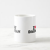 Liebe I mein Dalmatiner Kaffeetasse (Mittel)