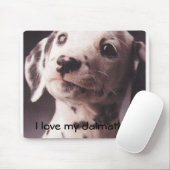 Liebe I mein dalmation Mousepad (Mit Mouse)