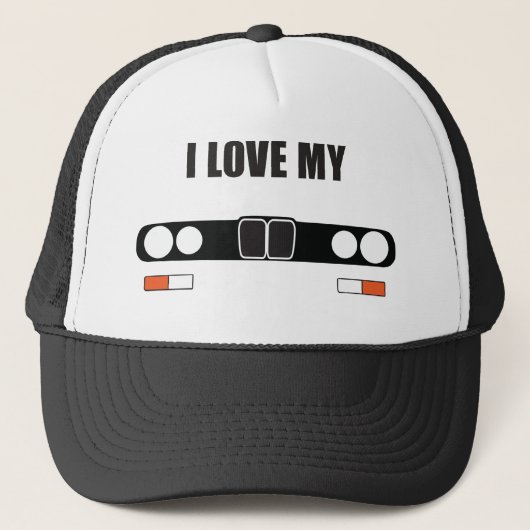 Liebe I mein E28 Truckerkappe (Vorderseite)