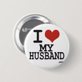 Liebe I mein Ehemann Button (Vorne & Hinten)