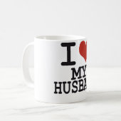 Liebe I mein Ehemann Kaffeetasse (Vorderseite Links)