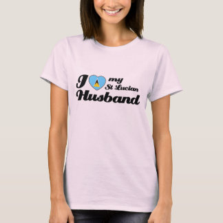 Liebe I mein Ehemann St. Lucian T-Shirt