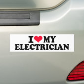 Liebe I mein Elektriker Autoaufkleber (Auf Auto)