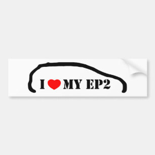 Liebe I mein EP2 Autoaufkleber