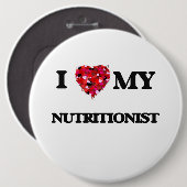 Liebe I mein Ernährungswissenschaftler Button (Vorne & Hinten)