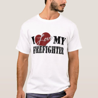 Liebe I mein Feuerwehrmann T-Shirt