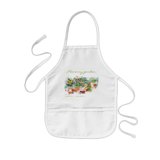 Liebe I mein Garten Kinderschürze (Vorne)