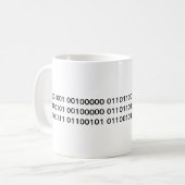 Liebe I mein Geek! im binären Code Kaffeetasse (Vorderseite Links)