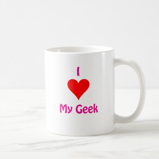Liebe I mein Geek Kaffeetasse (Rechts)