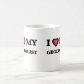Liebe I mein Geologe Kaffeetasse (Mittel)