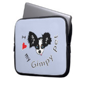 Liebe I mein Gimpy Haustier Laptopschutzhülle (Vorderseite Links)