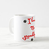 Liebe I mein Granddog! Kaffeetasse (Vorderseite Links)