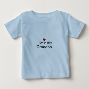 Liebe I mein Großvater Baby T-shirt