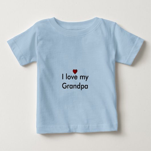 Liebe I mein Großvater Baby T-shirt (Vorderseite)