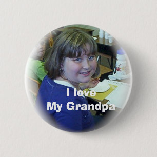 Liebe I mein Großvater Button