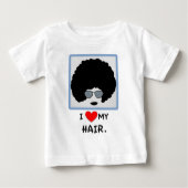 Liebe I mein Haar - Afro Baby T-shirt (Vorderseite)