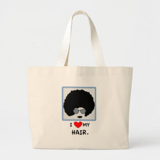 Liebe I mein Haar - Afro Jumbo Stoffbeutel