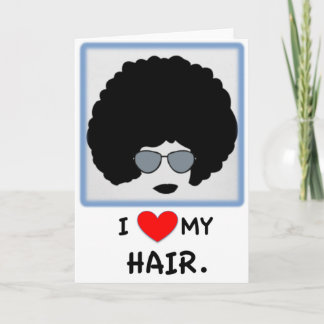 Liebe I mein Haar - Afro Karte