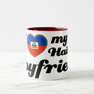 Liebe I mein haitianischer Freund Zweifarbige Tasse