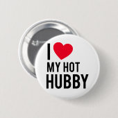Liebe I mein heißer Ehemann Button (Vorne & Hinten)