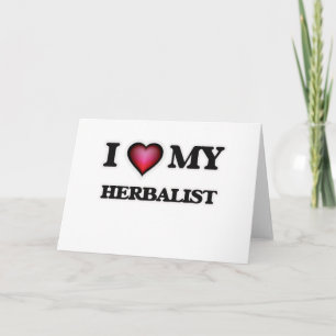 Liebe I mein Herbalist Karte